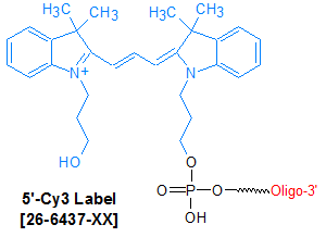 picture of Cy3-3' (Cyanine 3)